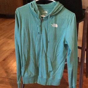 North Face light cotton zip up Medium